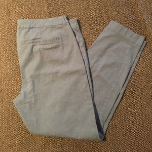 Old Navy Pixie Pants Light Blue Linen Blend Tall